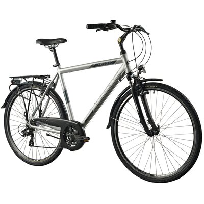 Rower trekkingowy INDIANA X-Road 1.0 M17 28 cali męski Srebrny 2024