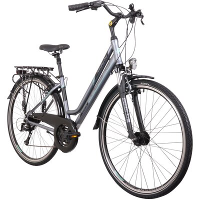Rower trekkingowy INDIANA X-Road 3.0 D19 28 cali damski Grafitowo-czarny