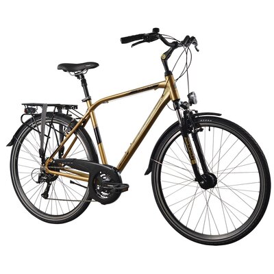 Rower trekkingowy INDIANA X-Road 3.0 M19 28 cali męski Brązowo-czarny