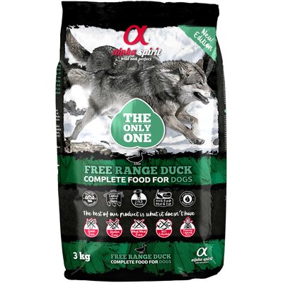 Karma dla psa półwilgotna ALPHA SPIRIT Kaczka 3 kg