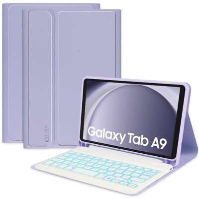 Zdjęcia - Etui Tech-Protect  na Galaxy Tab A9 8.7 X110/X115  SC Pen + Keyboard Fioleto 