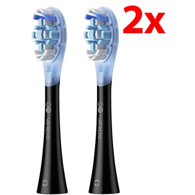 Oryginalna końcówka szczoteczki OCLEAN X Ultra Clean Czarny (2 szt.) (Usuwanie płytki nazębnej)