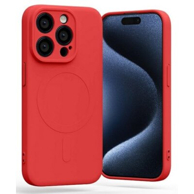 Etui MERCURY Semi-Silicone MagSafe do Apple iPhone 15 Pro Max Czerwony
