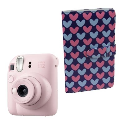 Aparat FUJIFILM Instax Mini 12 Różowy + Album MODUS Instax Mini Hearts T3569