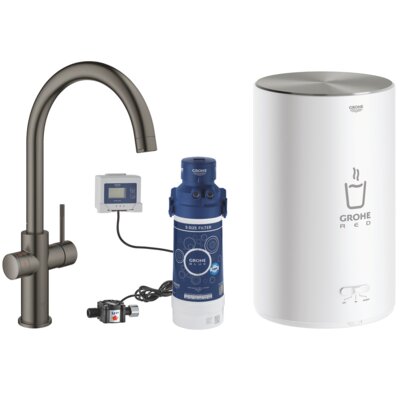 Bateria GROHE Red II Duo C-SP 30083AL1 z filtrem Grafit