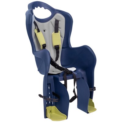 Fotelik rowerowy HTP DESIGN Elibas Tylny Bagażnik 22kg Granatowo-szaro-limonkowy