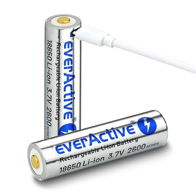 Akumulatorek 18650 2600 mAh EVERACTIVE EV18650-26M (1 szt.)
