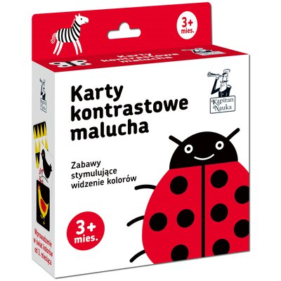Karty edukacyjne KAPITAN NAUKA Kontrastowe Widzę kolory
