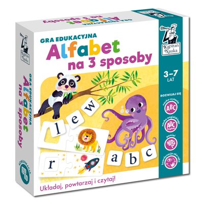 Gra edukacyjna KAPITAN NAUKA Alfabet na 3 sposoby