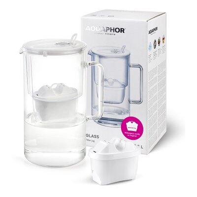 Dzbanek filtrujący AQUAPHOR Glass 2.5 l + Wkład Maxfor+ MG