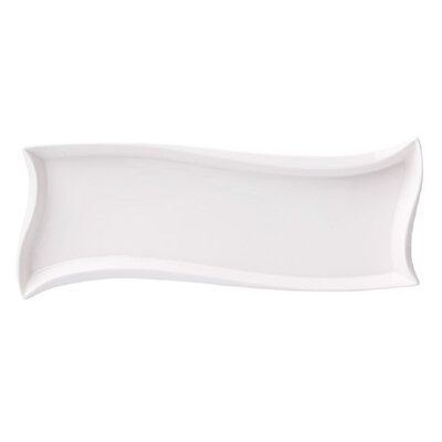 Półmisek AMBITION Salsa Fala 35 x 12 cm Biały