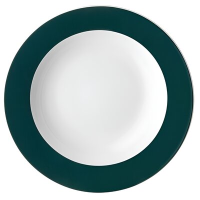 Talerz AMBITION Aura Green 23 cm Biało-zielony