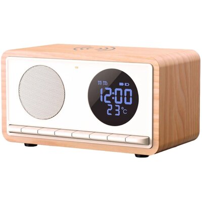 Radiobudzik MANTA Rimini RDI912W Biały ładowanie indukcyjne telefonu