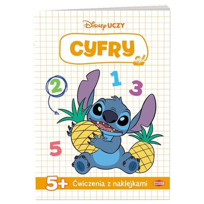 Książka z zadaniami Disney Uczy Cyfry Stitch (miękka okładka)
