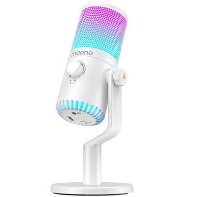 Mikrofon MAONO DM30RGB Kardioidalny Biały