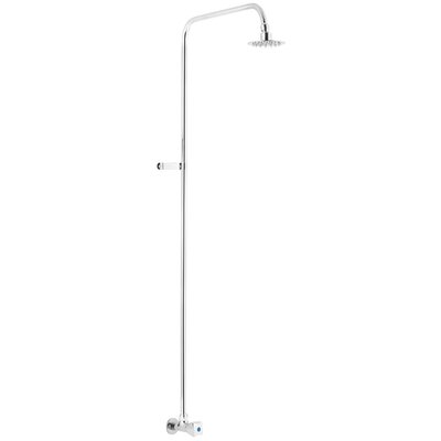 Zestaw prysznicowy natynkowy KFA ARMATURA Standard 260-711-00 z deszczownicą Chrom
