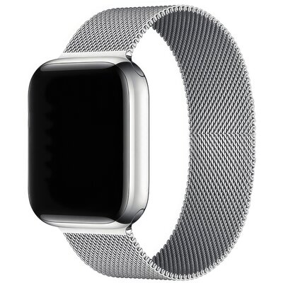 Pasek LUNA do Apple Watch 3/4/5/6/7/8/SE (42/44/45mm) A00124 Srebrny