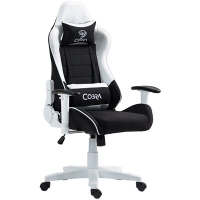 Fotel gamingowy COBRA Rebel CR202 Biało-czarny