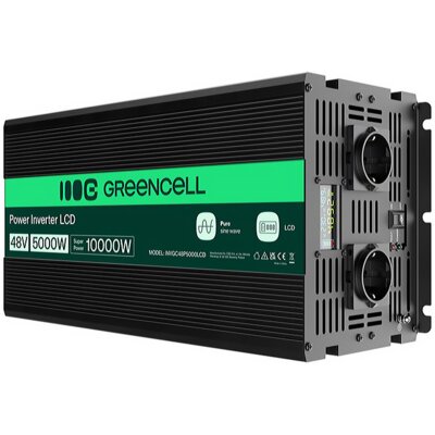 Przetwornica GREENCELL INVGC48P5000LCD 48V/230V 5000W/10000W