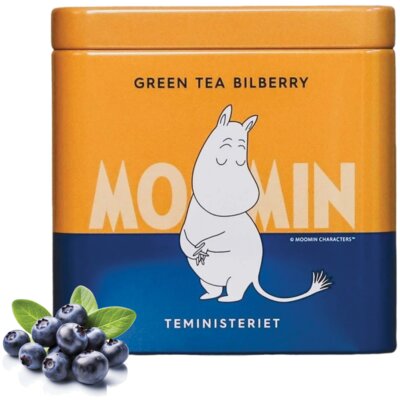 Herbata zielona liściasta TEMINISTERIET Moomin Green Tea Borówka 100 g