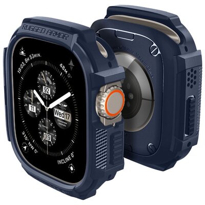 Zdjęcia - Etui i folia ochronna do smartwatchy Spigen Etui  Rugged Armor do Apple Watch Ultra 1/2  Granatowy (49mm)