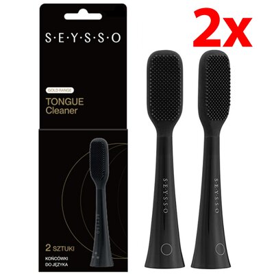 Oryginalna końcówka SEYSSO Gold Tongue Cleaner do języka (2 szt.) (Czyszczenie języka)