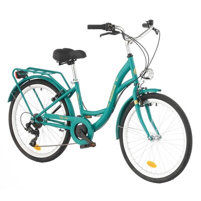 Rower młodzieżowy INDIANA Moena 24 cale dla dziewczynki Zielony