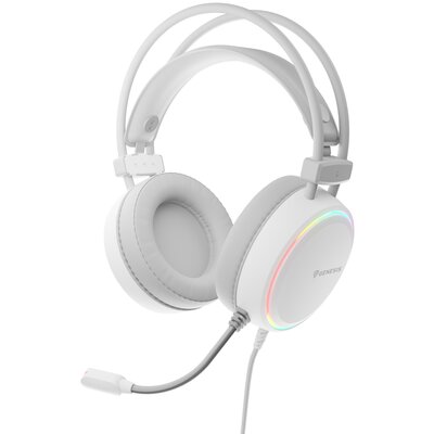 Słuchawki GENESIS Neon 613 RGB Nauszne Biały