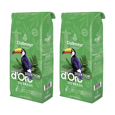 Kawa ziarnista DALLMAYR Crema D'Oro do Africa Selektion 2 x 1 kg