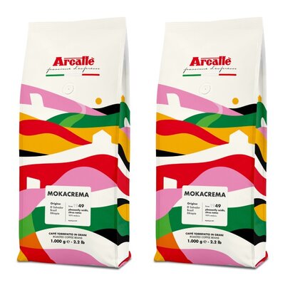 Kawa ziarnista ARCAFFE Mokacrema Arabica 2 x 1 kg