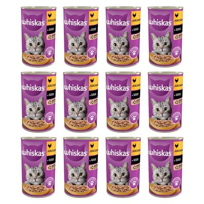 Karma dla kota WHISKAS Kurczak 12 x 400 g