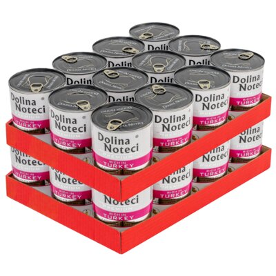 Karma dla psa DOLINA NOTECI Premium bogata w indyka 24 x 800 g