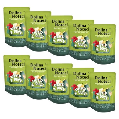 Karma dla psa DOLINA NOTECI Superfood z jeleniem i kaczką 10 x 300 g