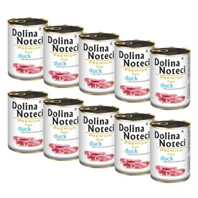 Karma dla psa DOLINA NOTECI Premium Pure Kaczka 10 x 400 g