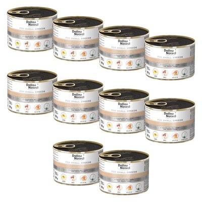 Karma dla psa DOLINA NOTECI Premium z gęsią, ziemniakami i jabłkiem 10 x 185 g