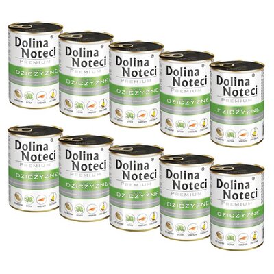 Karma dla psa DOLINA NOTECI Premium Dziczyzna 10 x 400 g