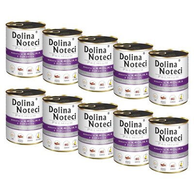 Karma dla psa DOLINA NOTECI Premium Królik z żurawiną 10 x 400 g