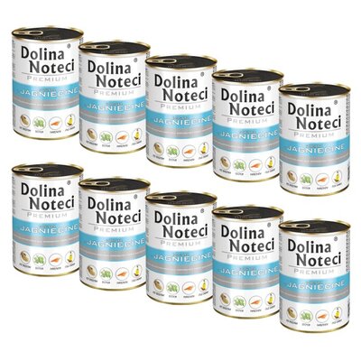 Karma dla psa DOLINA NOTECI Premium Junior Jagnięcina 10 x 400 g