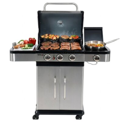 Grill ogrodowy gazowy YATO YG-20018 11.2 kW 60 x 42 cm