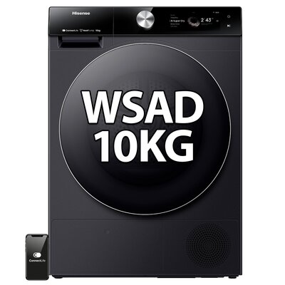 Suszarka HISENSE DH7S107BB Seria 7S Wi-Fi ConnectLife AI SuperDry Ekran TFT Samoczyszczacy wymiennik ciepła
