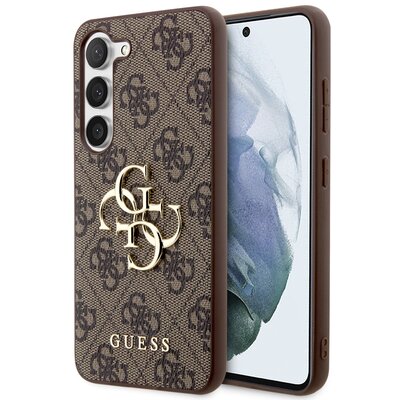 Etui GUESS 4G Big Metal Logo do Samsung Galaxy S24 Brązowy