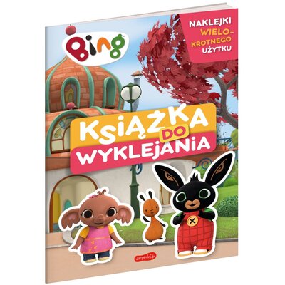 Książka z naklejkami Bing Książka do wyklejania (miękka okładka)