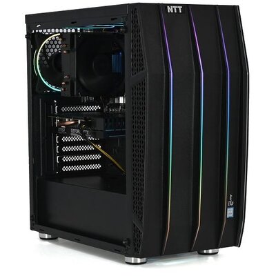 Obraz przedstawiający Komputer NTT Game Pro ZKG-I5RTX4060-TE01 i5-14400F 16GB RAM 1TB SSD GeForce RTX4060 Windows 11 Home