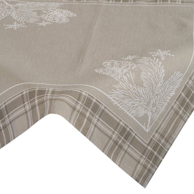 Obrus EUROFIRANY Cho 90 x 90 cm Ciemnobeżowy