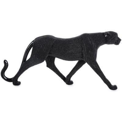 Figurka dekoracyjna EUROFIRANY Eldo 3 6 x 31 x 15 cm Czarny