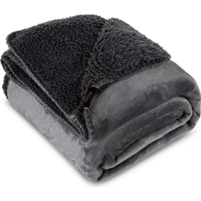 Koc EUROFIRANY Tedy 70 x 160 cm Stalowy