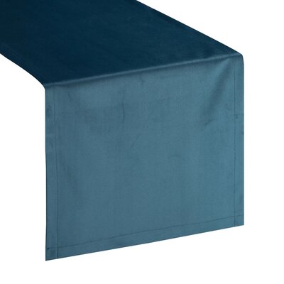 Bieżnik EUROFIRANY Velvet 40 x 140 cm Granatowy