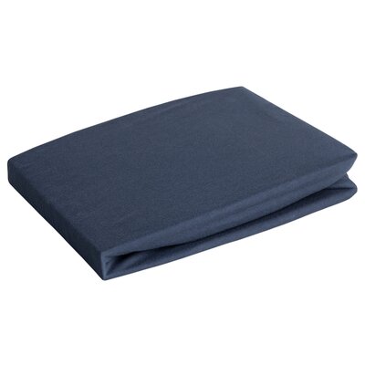 Prześcieradło EUROFIRANY Design 91 Jersey 90 x 200 cm Granatowy