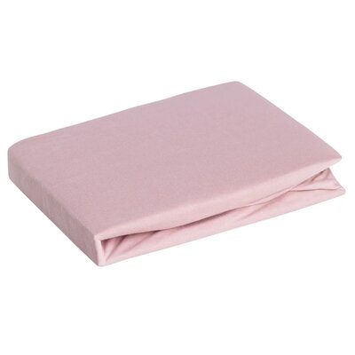 Prześcieradło EUROFIRANY Jersey Design 91 90 x 200 cm Różowy