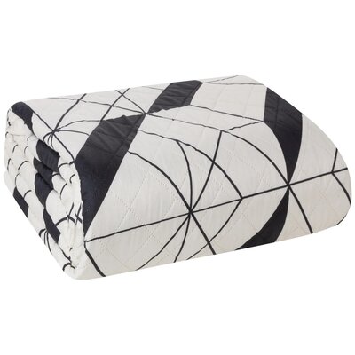 Narzuta EUROFIRANY Geo 01 200 x 220 cm Jasnokremowo-czarny